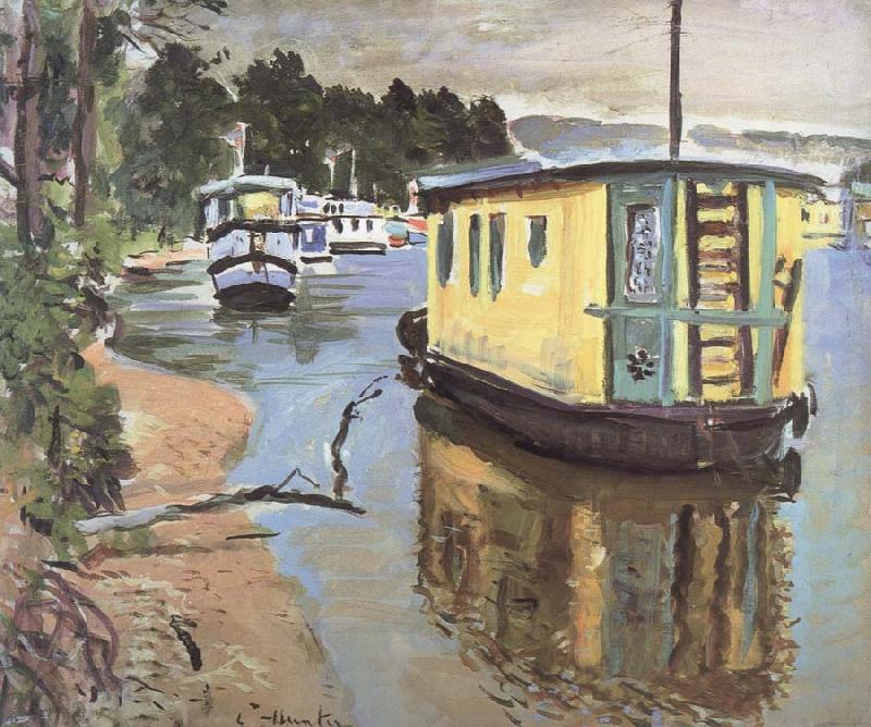 George Leslie Hunter Houseboats,Balloch China oil painting art